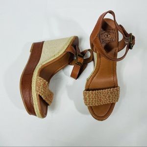 Lucky Brand Clancy Wedge Sandals 8.5